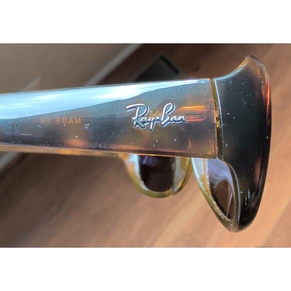 Ray-Ban Bold Tortoise Sunglasses Made in Italy RB 4061 642 57 3P with Case main image 4